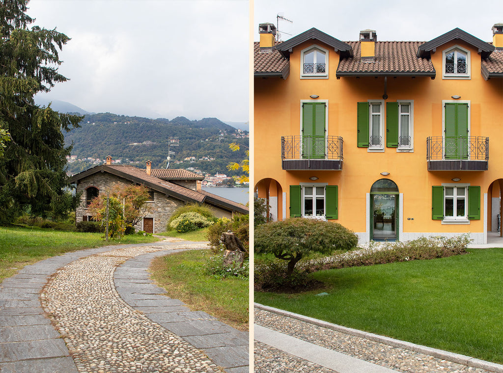 path to main town in lake orta