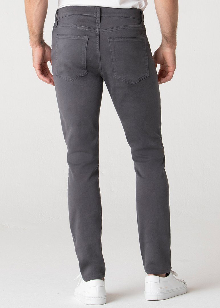 Charcoal Grey Slim Fit Pants for Men | Swet Tailor®