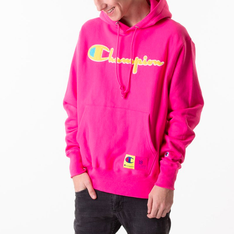 champion reef pink hoodie