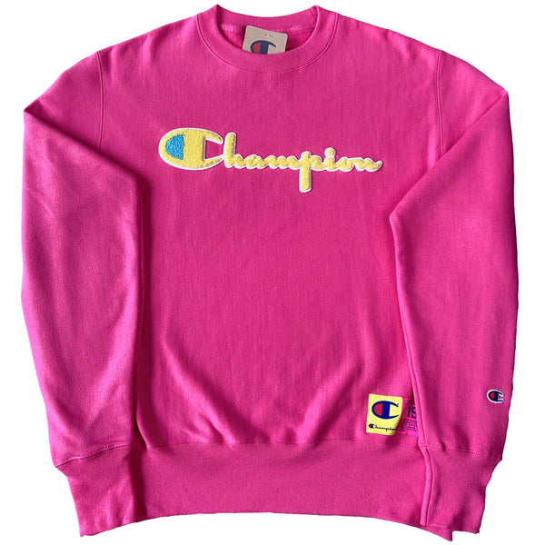 champion reef pink hoodie