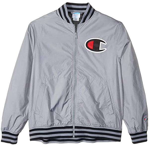 champion satin baseball jacket