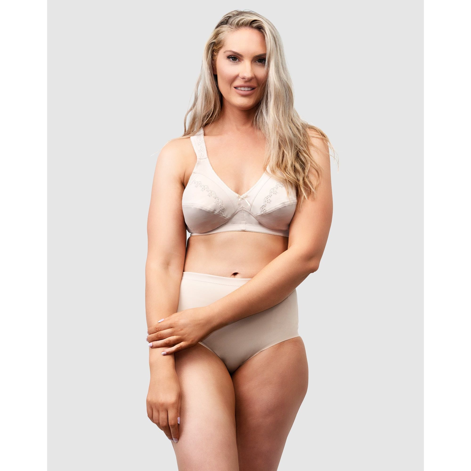 Naturana Comfortable Wide Strap Plus Size Wirefree Bra