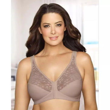 Women's Plus Size Smooth & Chic Front Close Cotton Push Up Bra