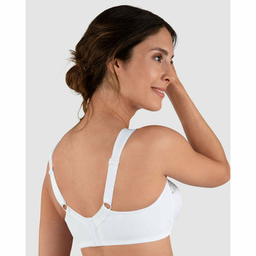 Cotton Blend Full Coverage Wide Strap Bra by Naturana Online, THE ICONIC