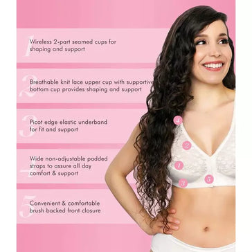 FULLY® Front Close Wirefree Classic Support Bra – Exquisite Form