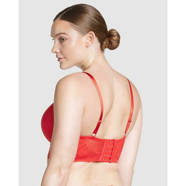 Parfait Sandrine P5351 Racing Red Plunge Longline Bra