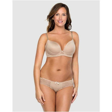 Parfait Casey Plunge Molded Underwire Bra, European Nude