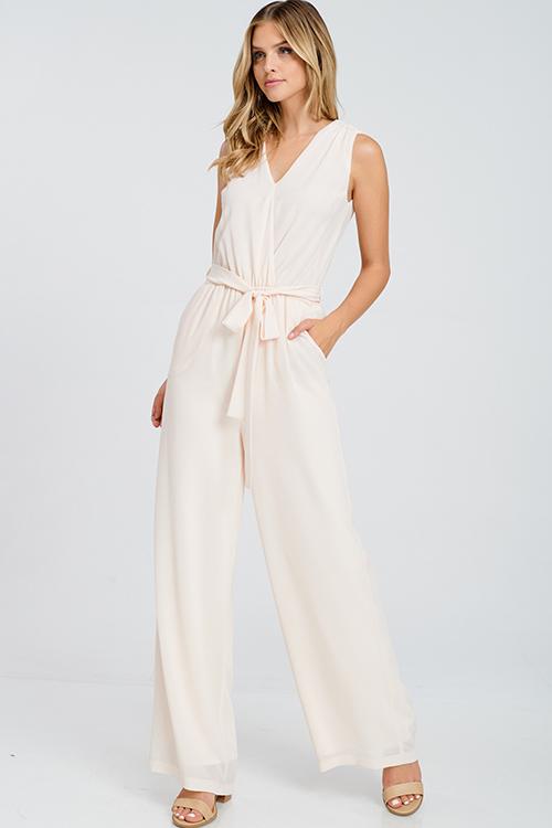 blush formal jumpsuit