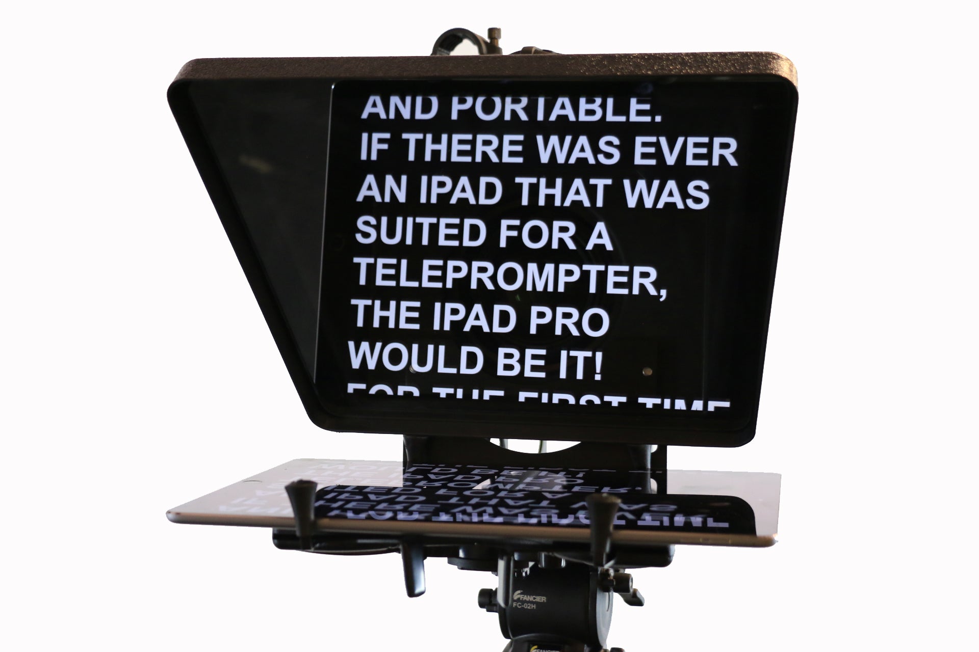 turn your computer screen into a teleprompter