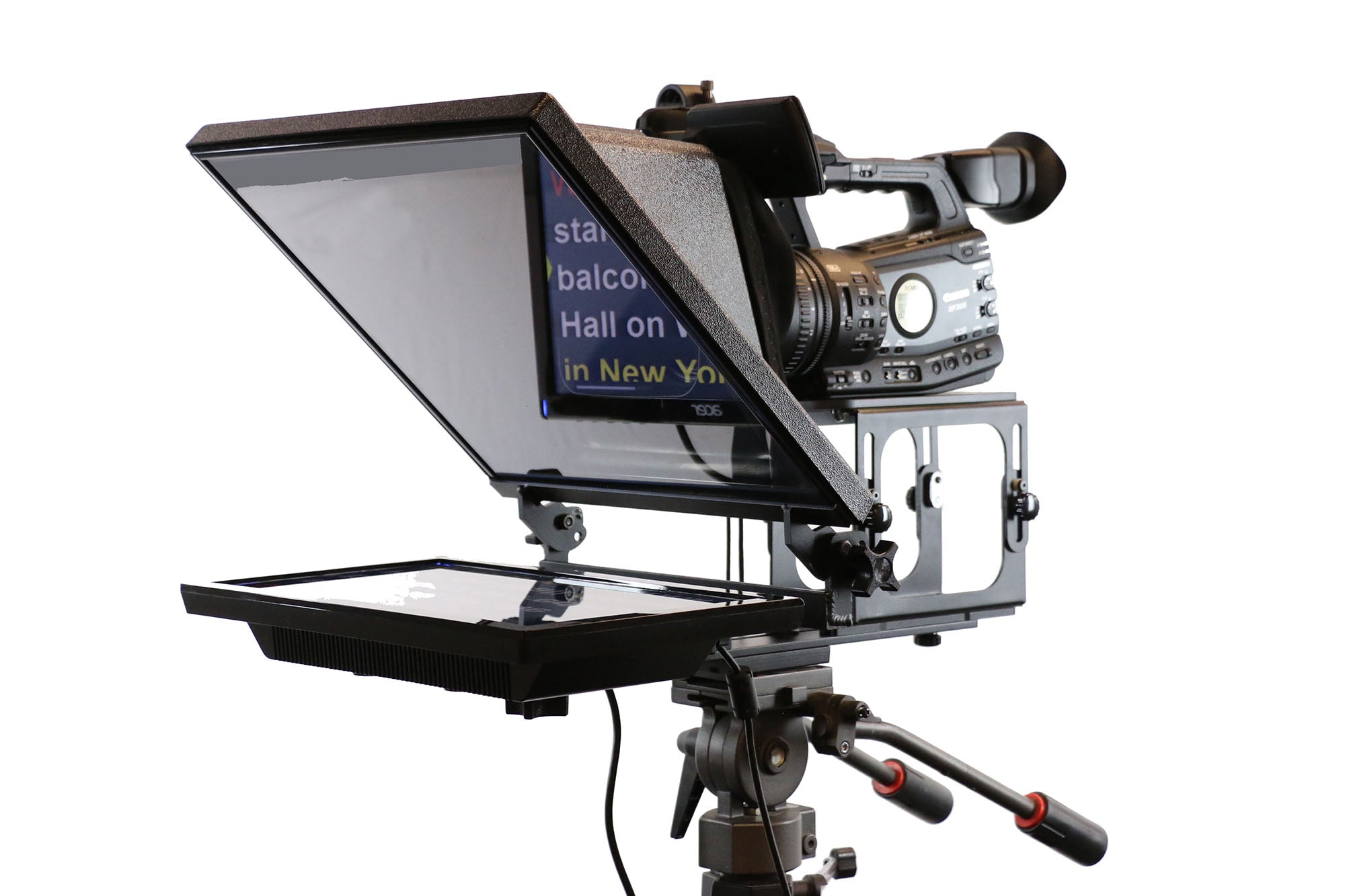 teleprompter with monitor