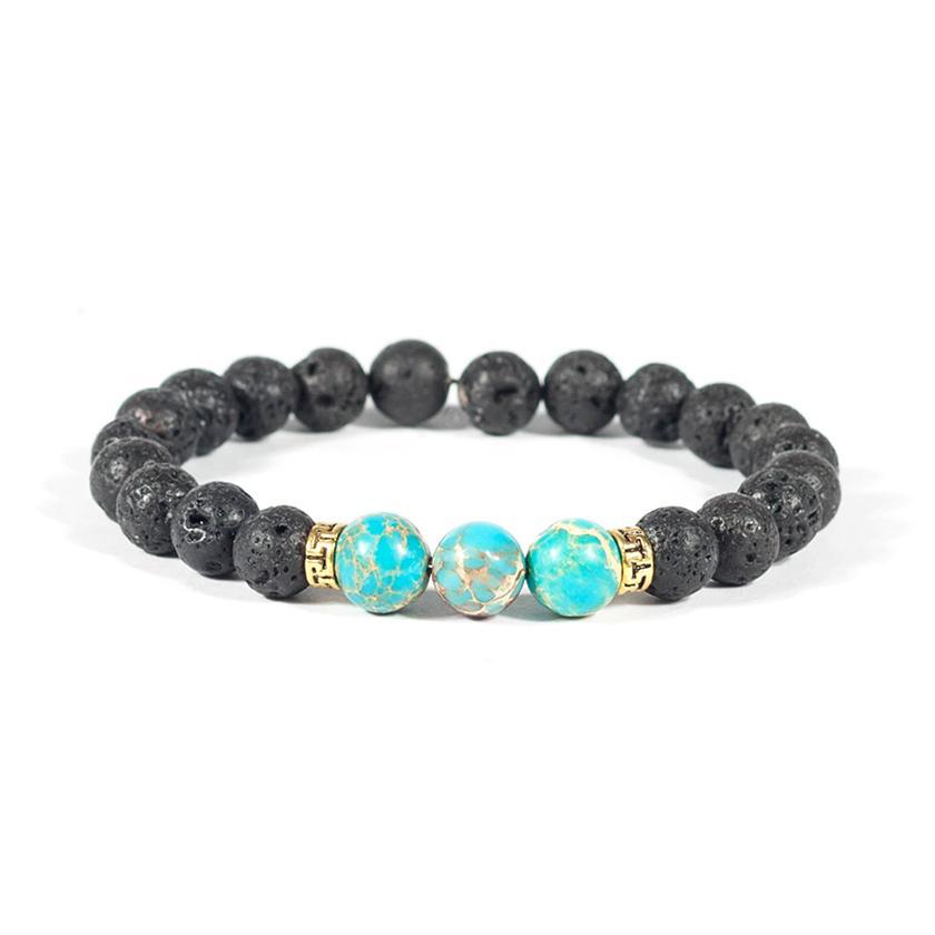 Turquoise Lava Stone Diffuser Bracelet
