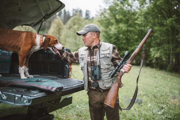 Dog Dad getting ready for hunting season.