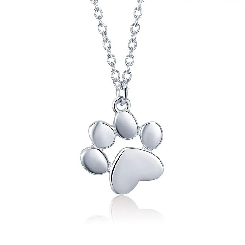 Sterling Silver Cat Paw Necklace