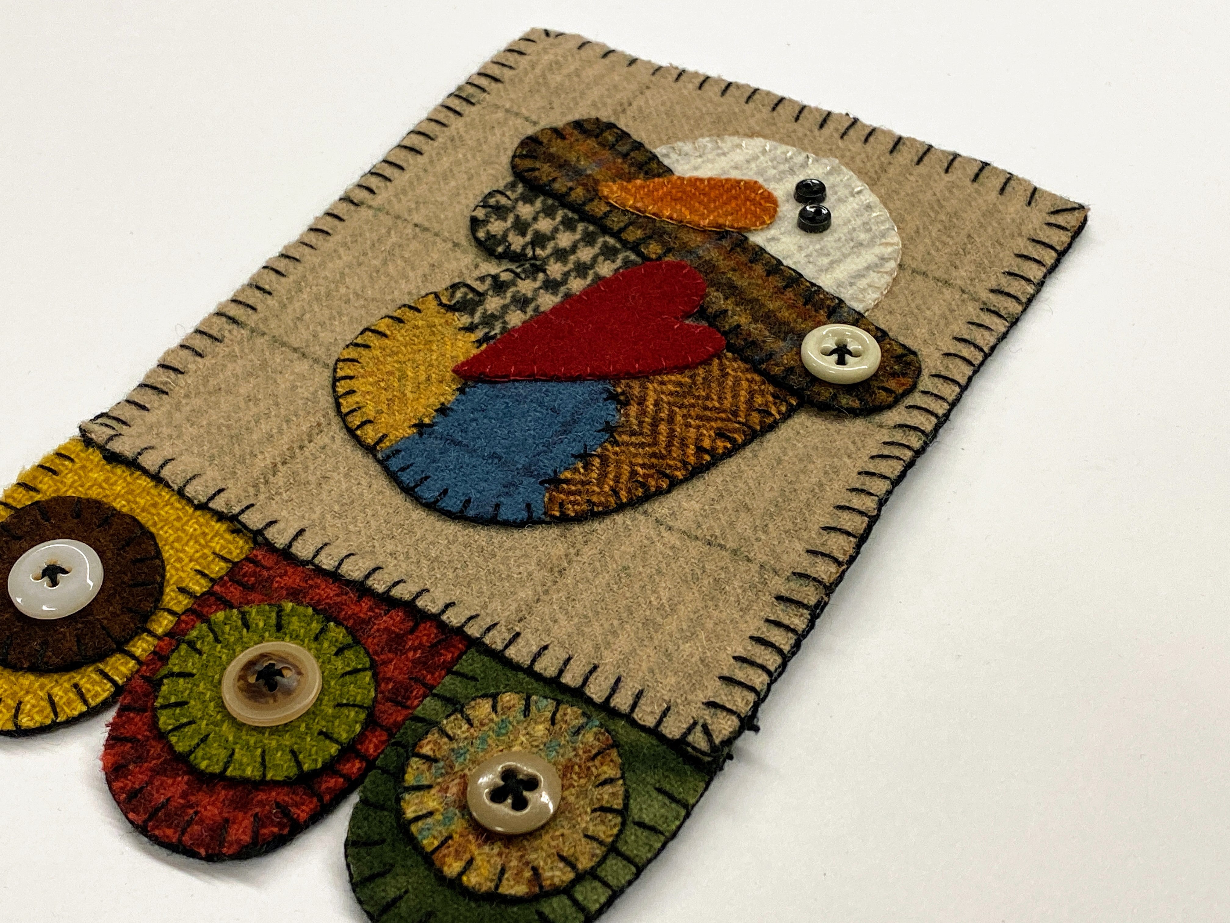 Bird House Mug Rug Kit - Wool Applique - 398633