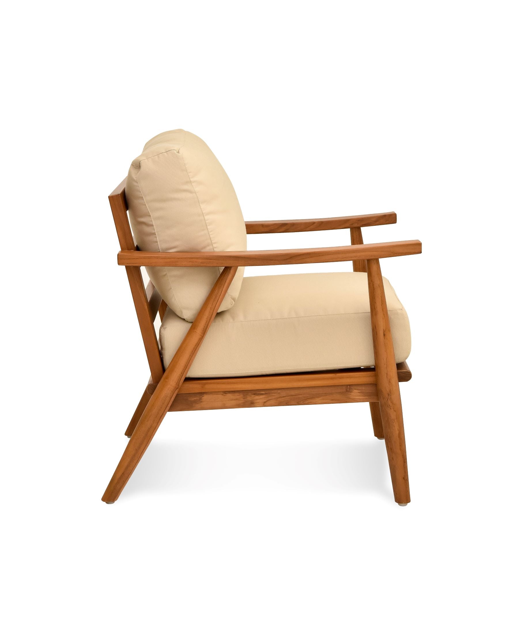 modern teak lounge chair