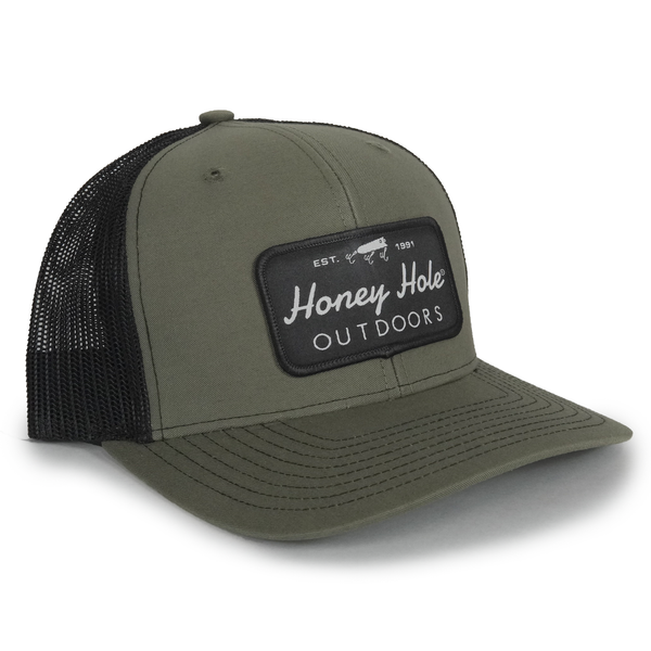 Snapback - Yellow Fish - Loden/Black – Honey-hole-shop