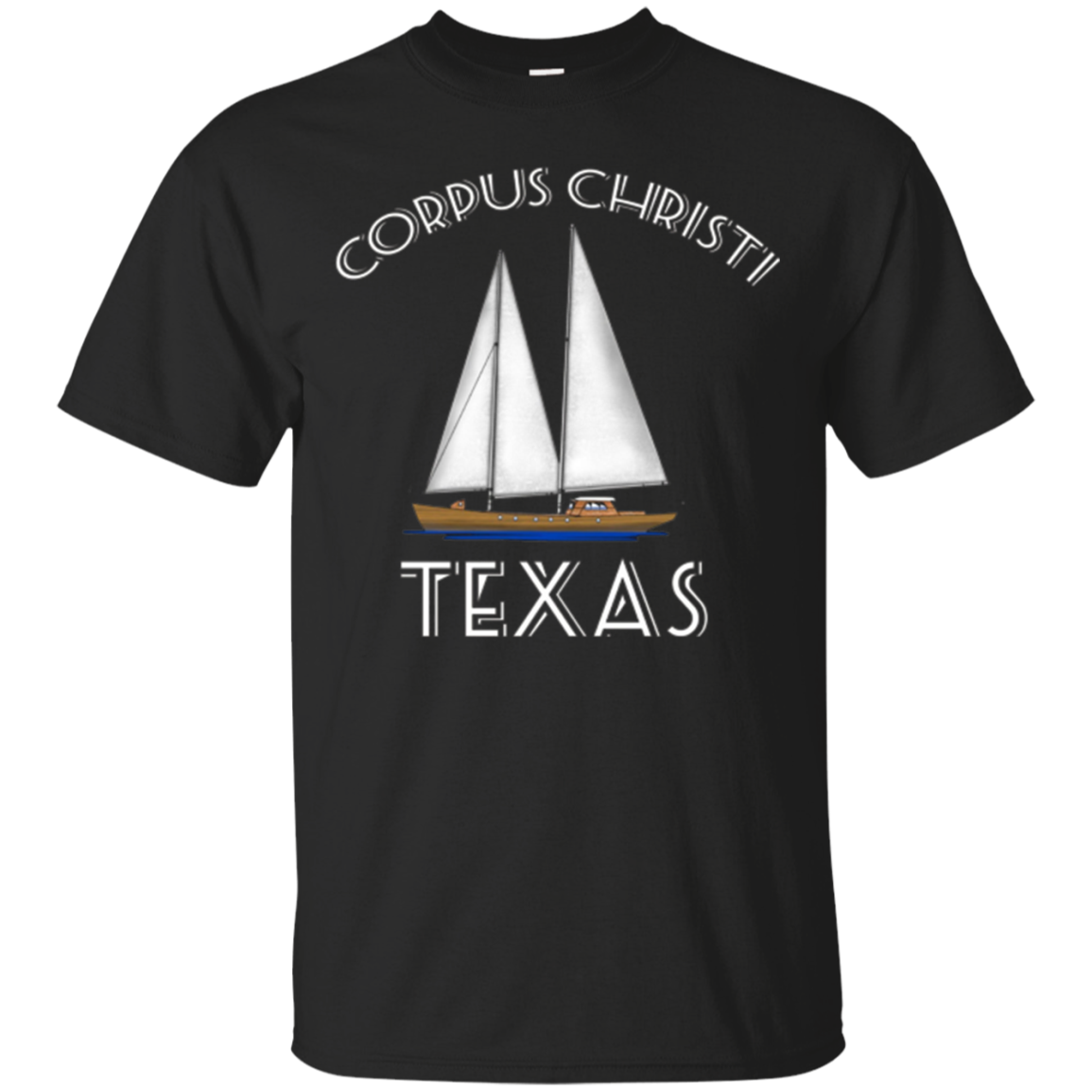 Corpus Christi Texas Sailing Sailboat T-shirt