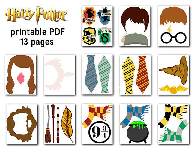 Harry Potter Party Photobooth Easy DIY - Paper Trail Design