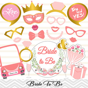 printable photo booth props bridal shower