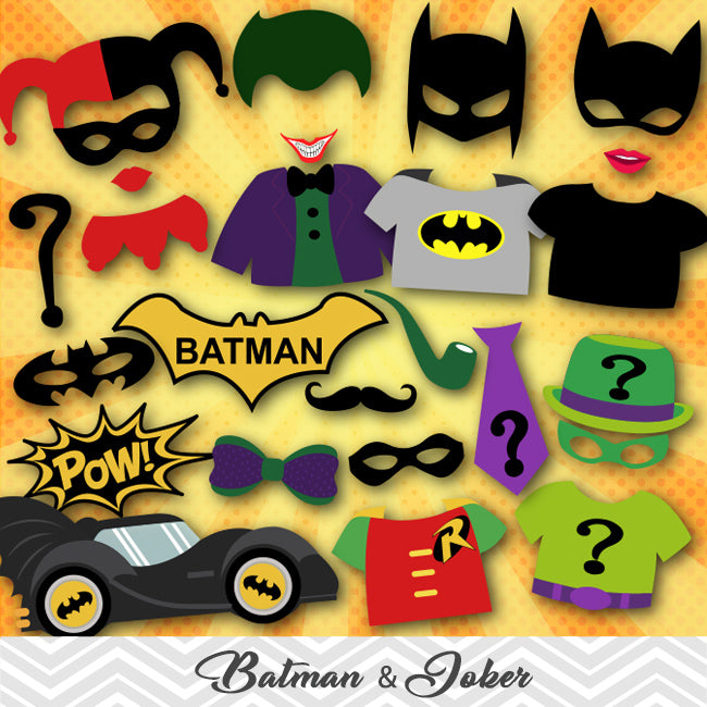 Batman Joker Photo Booth Props – Tracy Digital Design