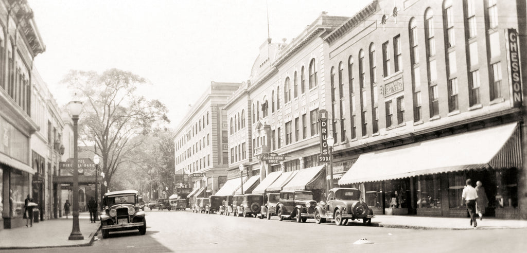 The cover image, courtesy of Norfolk Public Library, Sargeant Memorial Collection, depicts a street scene in downtown Elizabeth City, circa 1930.