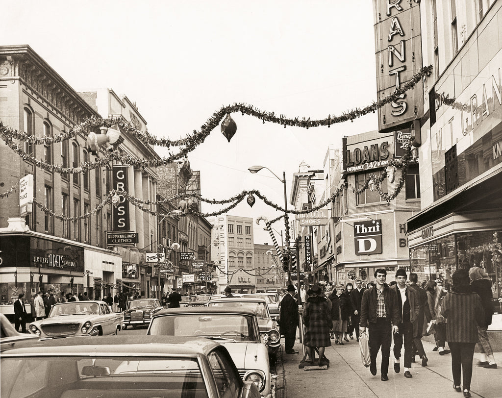 The cover image, courtesy of Hart Cluett Museum, depicts holiday decorations along Third Street and Broadway in Troy, circa 1966.