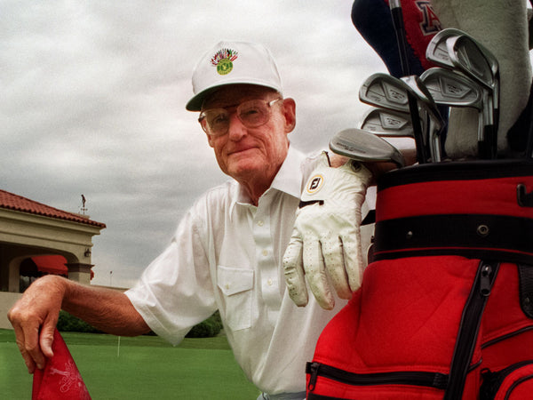 Dr. Ed Updegraff, 79, poses at Tucson Country Club golf course. JORI KLEIN / ARIZONA DAILY STAR