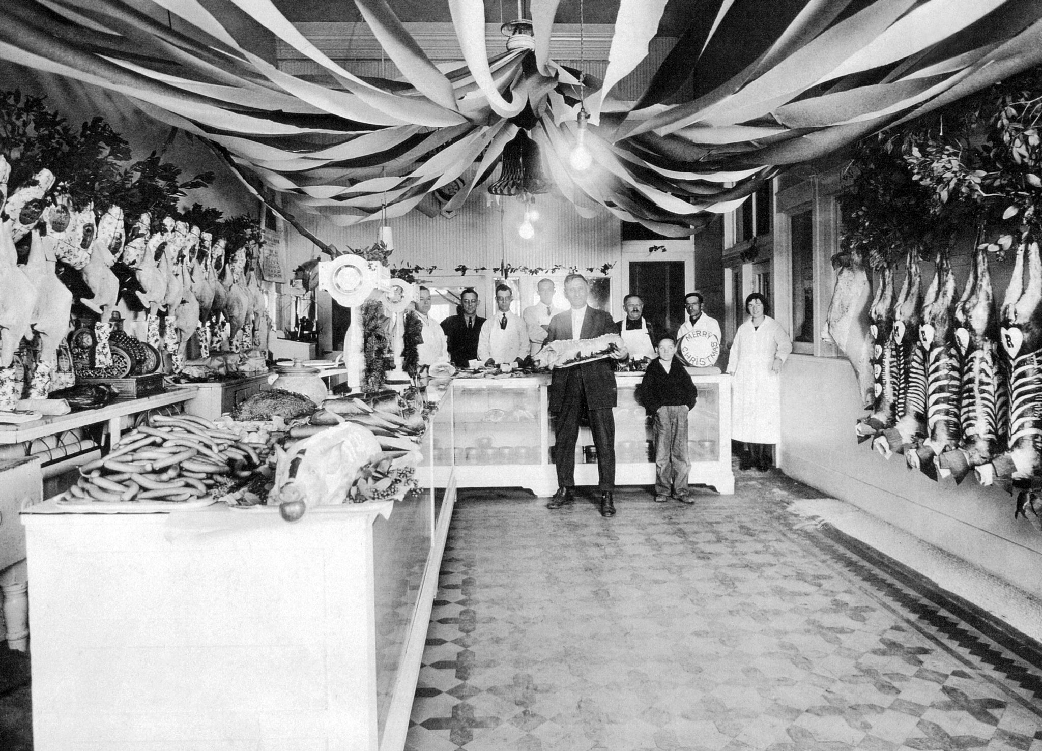 Chalmers Brothers Meat Market at 606 Main Street, Woodland. -- Yolo County Archives