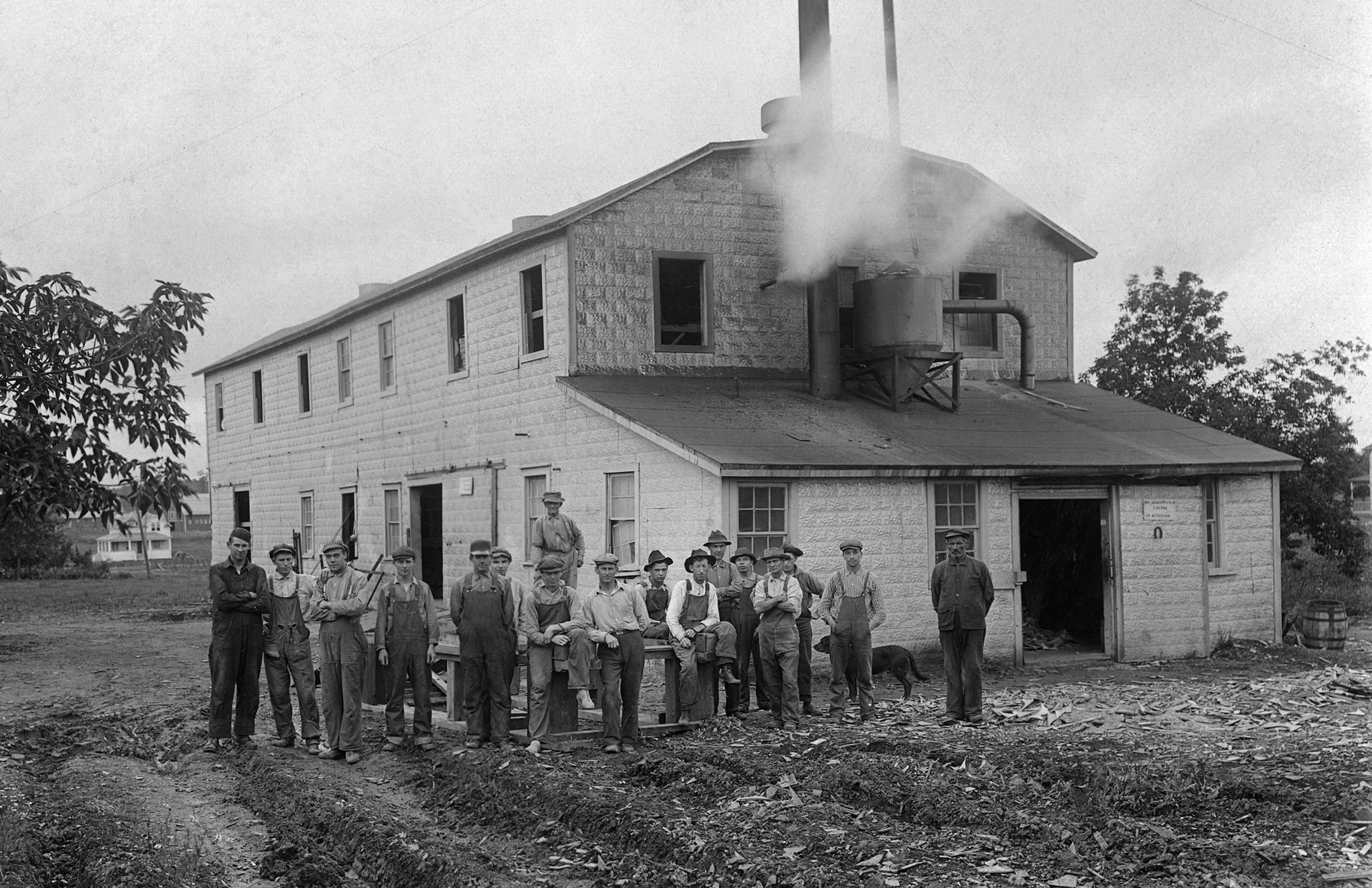 The Blum Brothers Box Company’s first factory at the corner of South Maple Avenue and East Bakerville, now 14th Streets, 1911. -- Courtesy North Wood County Historical Society / #C112.10-2 