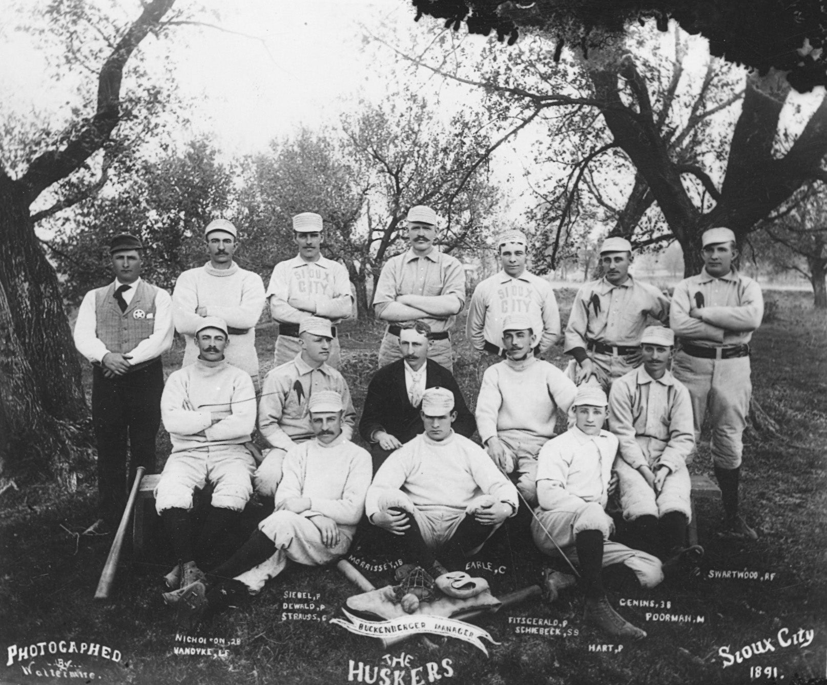 Sioux City Cornhuskers, 1891. -- Sioux City Museum