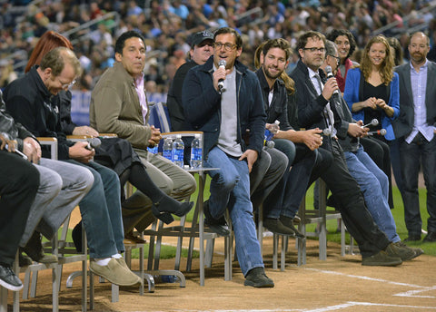 Steve Carell answers a fan question at "The Office" Wrap Party at PNC Field. -- Scranton Times-Tribune Archives