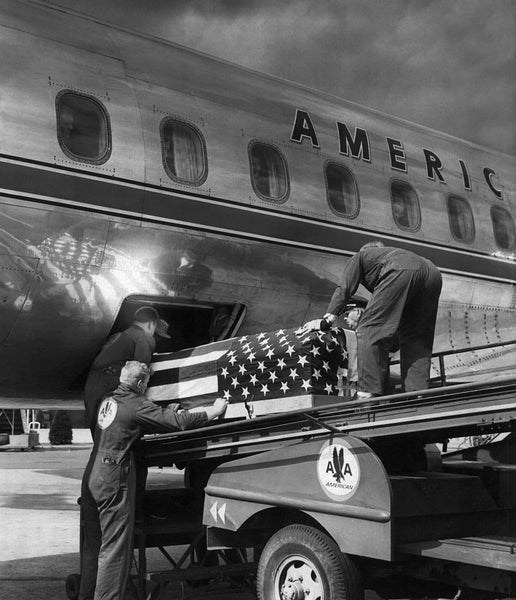 Bernard Kolenberg’s casket arriving home to Albany.