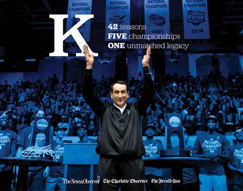 Duke Coach K's Career in a Hardcover Coffee-Table Book – Pediment Publishing