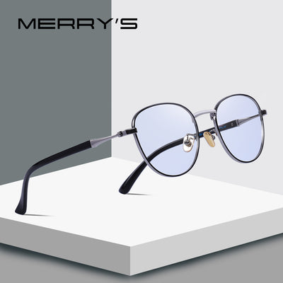 MERRY'S DESIGN Men/Women Fashion Blue Light Blocking Glasses Retro Oval Optical Frames Eyeglasses S'2089