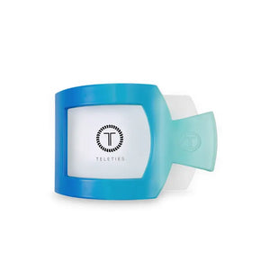 Teleties Poolside Medium Square Hair Clip - Peach Petunia