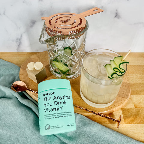 Cool as a Cucumber Vodka Cocktail - The Anytime You Drink Vitamin - H-PROOF