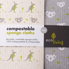 Compostable cleaning cloths