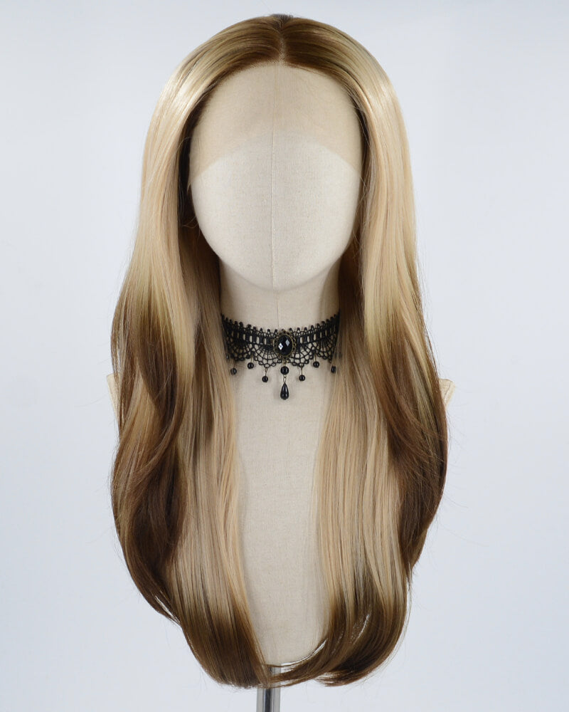 Ombre Brown Synthetic Lace Front Wig WW548 – Weekendwigs
