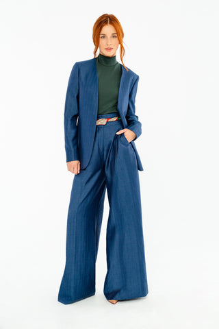 Business Casual With Wide Leg Pants 