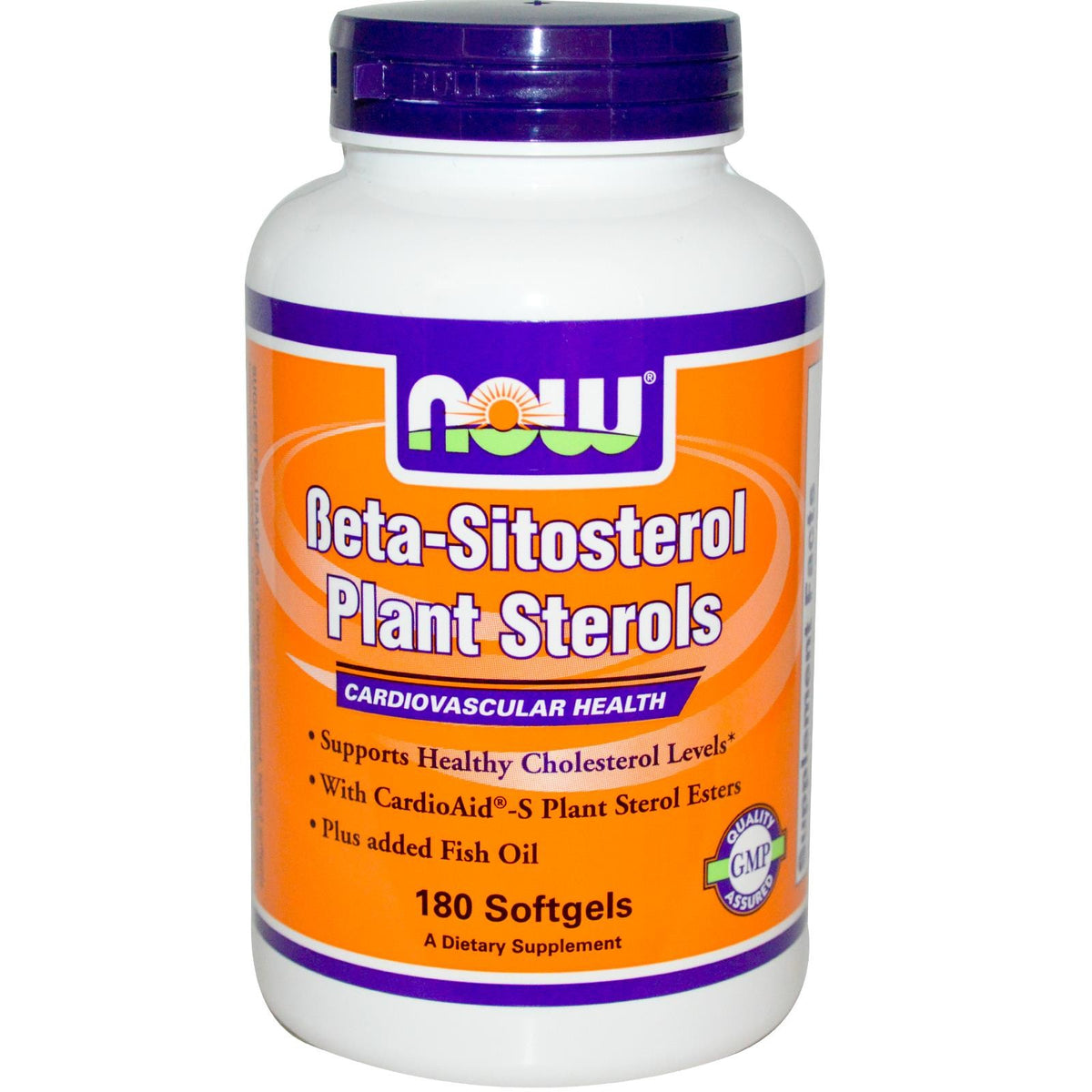 Beta Sitosterol Plant Sterols 180 Softgels Now Foods Supplement