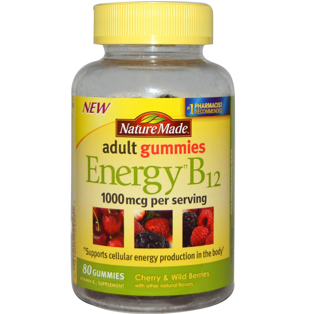 Energy B12 Adult Gummies Nature Made Vitamin B12 Supplement In