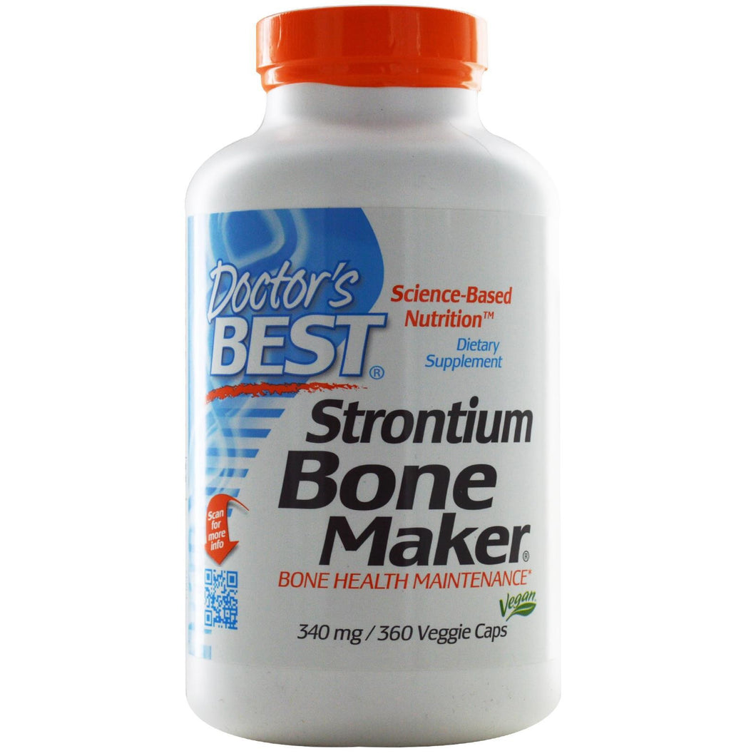 Doctor's Best, Strontium Bone Maker, 340 mg, 360 Veggie Caps Australia