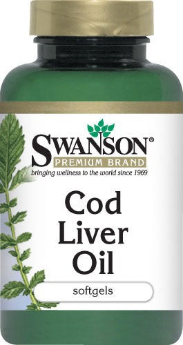 Swanson Premium Cod Liver Oil 180 Softgels - Supplement ...