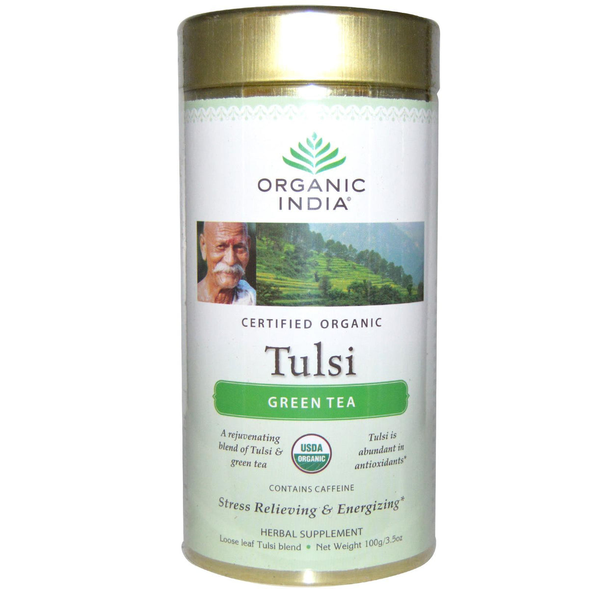 Organic India, Loose Leaf Tulsi Blend Tea, Green Tea, 100 g – Mega Vitamins