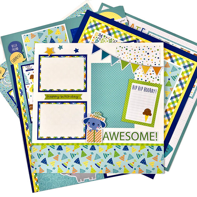 12x12 School Days Layout Instructions ONLY – Artsy Albums