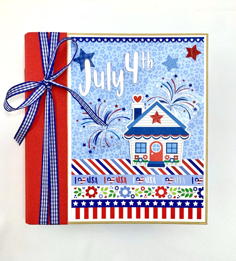12x12 July 4th Scrapbook Page Instructions – Artsy Albums