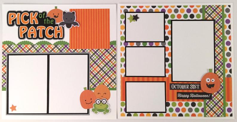 12x12 Traveling Scrapbook Layout Instructions ONLY