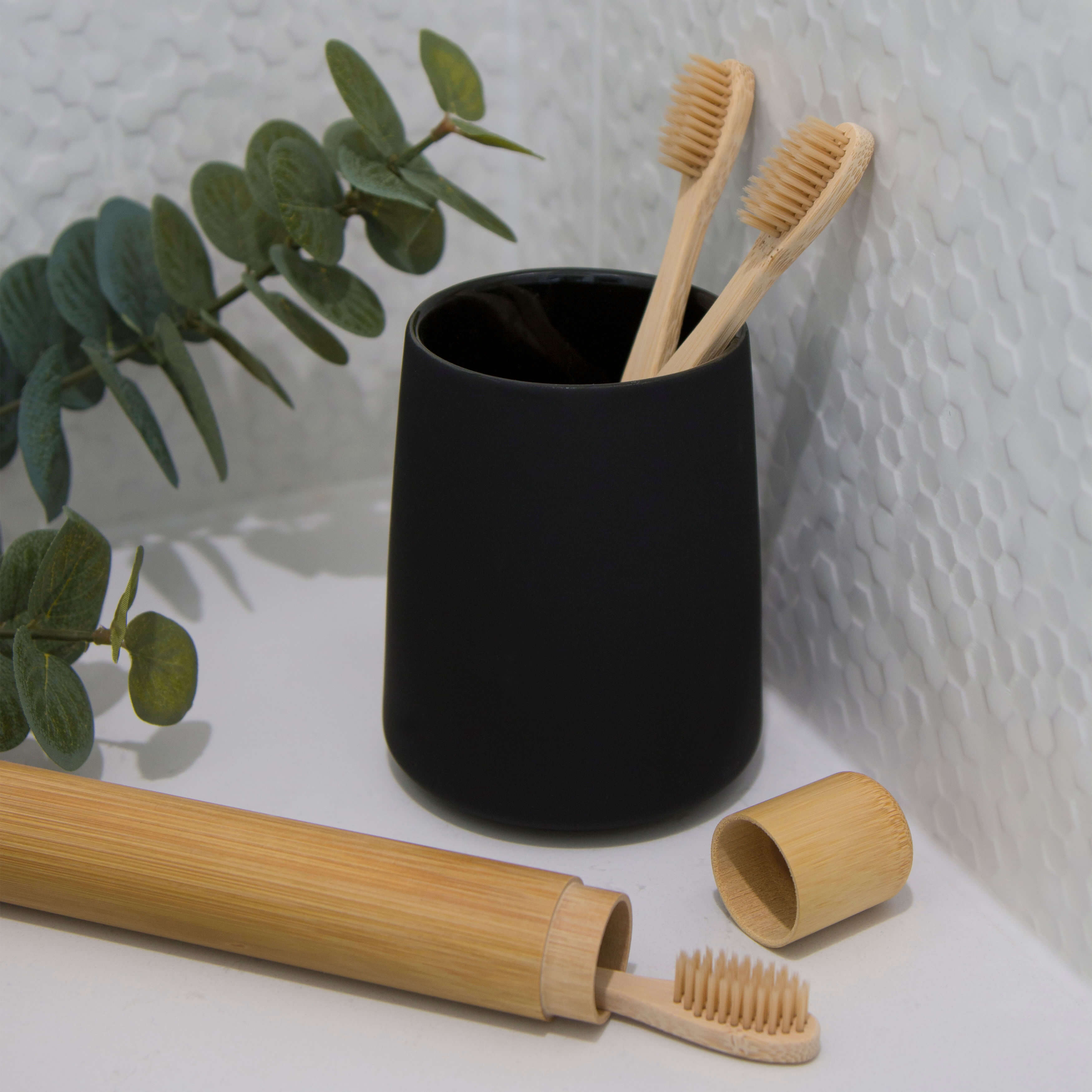 bamboo travel toothbrush holder