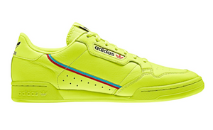 adidas continental 80 lime green