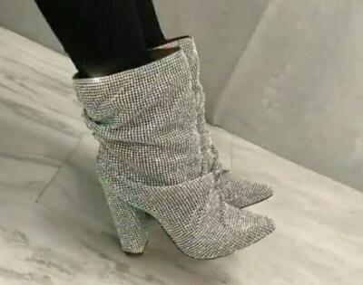 crystal embellished boots